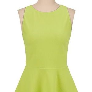 Neon Peplum Top